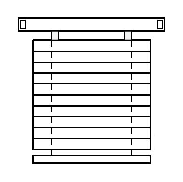 Commercial horizontal blinds